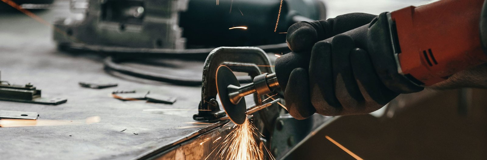 Man Cutting Metal Man Cutting Metal
